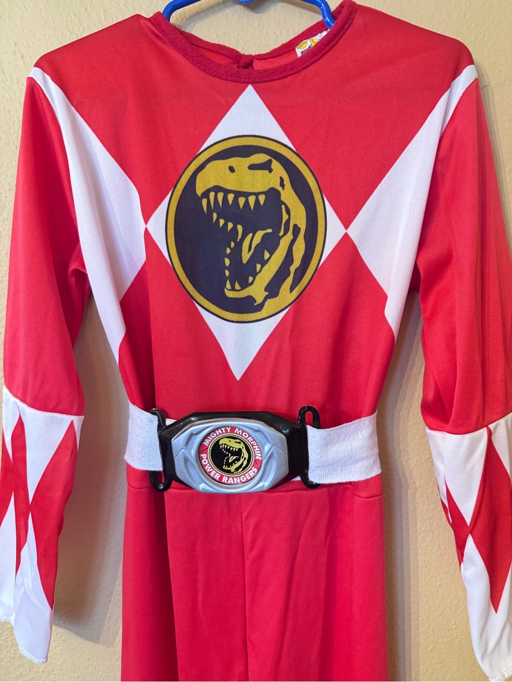 RARE Vintage 1994 Mighty Morphin Red Power Ranger Dino Ranger Kids Costume
